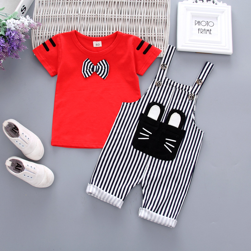 ha332 เสื้อ+กางเกงเอี๊ยม size 80-110 4ตัวต่อแพ็ค