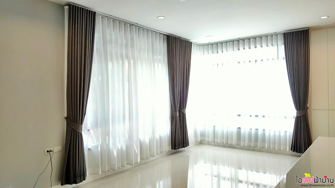 [H507] ผลงานติดตั้งผ้าม่าน และมู่ลี่ไม้🏡🌳หน้างานธีรินทร์ พาร์ค จรัญฯ 13–กาญจนาภิเษก🏠🏡