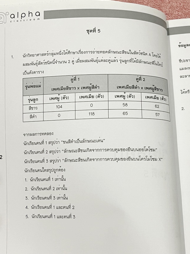 ►หนังสือชีววิทยา◄ หนังสือกวดวิชา Alpha เล่ม Content Biology1-2 รวม2เล่ม มีโจทย์ข้อสอบวิชาชีววิทยาทั้งเล่ม มีเฉลยประจำบทครบทุกข้อ หนังสือใหม่ไม่มีรอยขีดเขียน