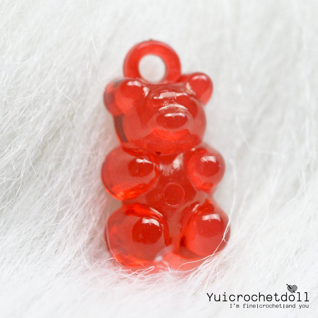 🧸 จี้อะคริลิครูปหมี ทำเครื่องประดับ กำไล สร้อย พวงกุญแจ [แพค 25 ชิ้น] DIY Craft