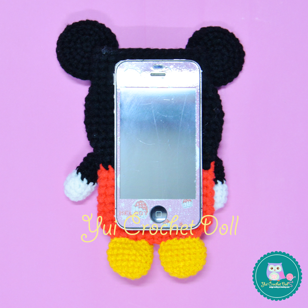 ซองใส่โทรศัพท์มือถือไหมพรม มิกกี้เม้าส์