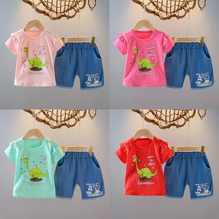 ha1370 เสื้อ+กางเกง size 80-110 จำนวน 4 ตัวต่อแพ็ค