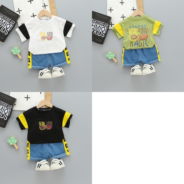 ha1404 เสื้อ+กางเกง size 80-110 จำนวน 4 ตัวต่อแพ็ค