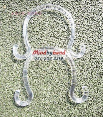 หูกระเป่าเรซิน สีใส