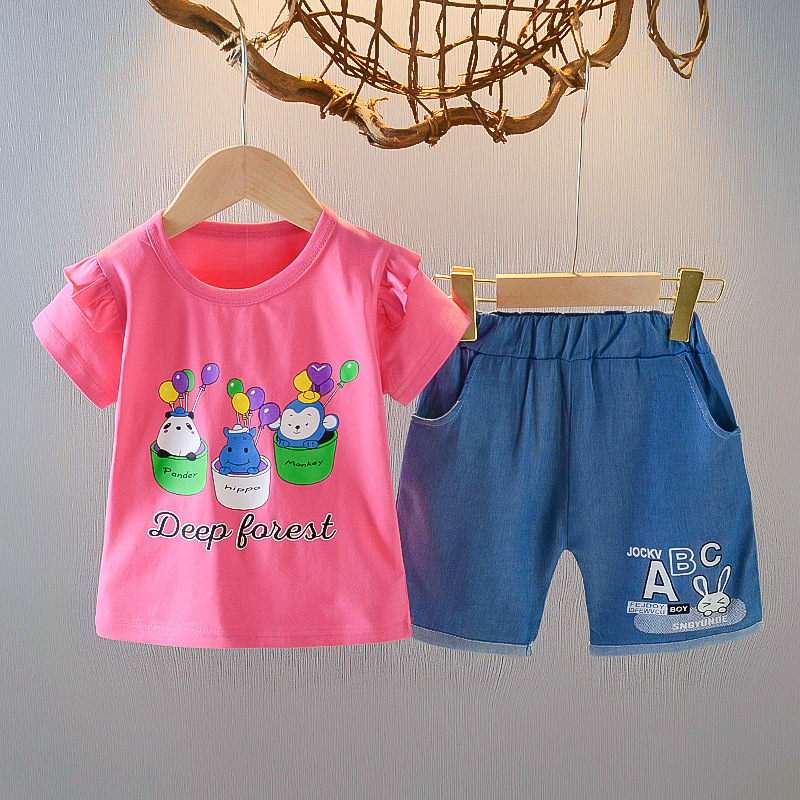 ha1373 เสื้อ+กางเกง size 80-110 จำนวน 4 ตัวต่อแพ็ค