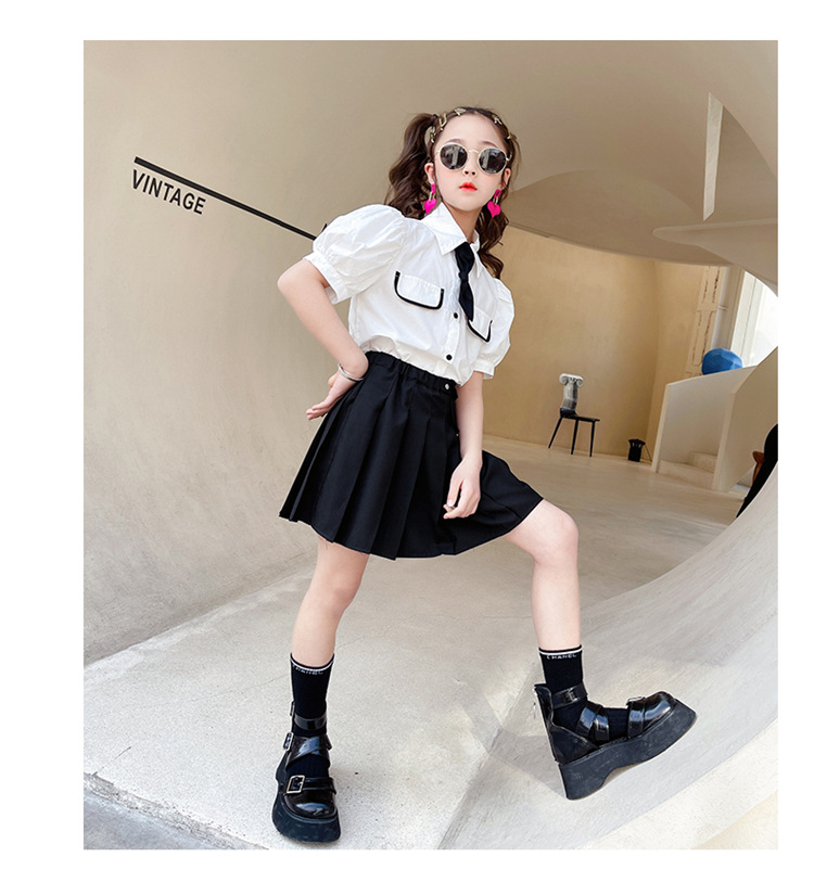 dr4736 เสื้อ+กระโปรง เด็กโต 3 ตัวต่อแพ็ค 110-170 (เลือกไซส์ได้ให้ครบแพ็ค)