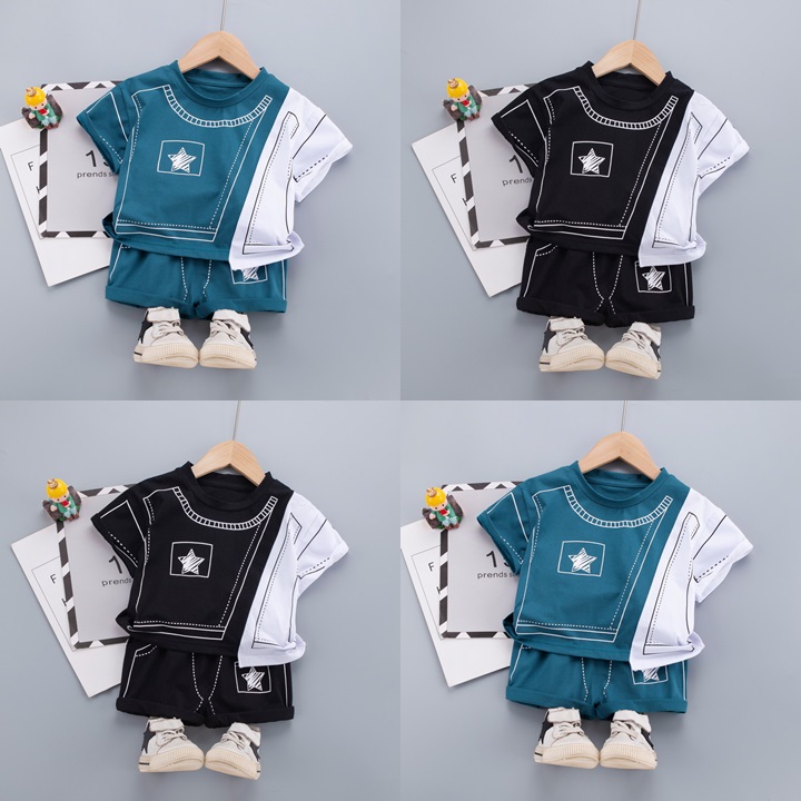 ha1325 เสื้อ+กางเกง size 80-120 จำนวน 5 ตัวต่อแพ็ค