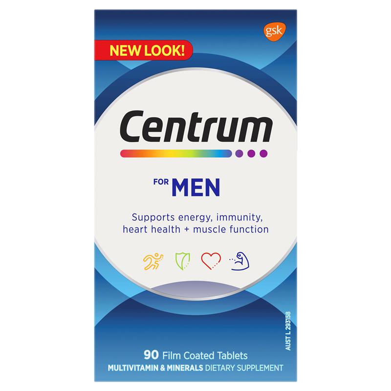 พร้อมส่งฟรี Centrum For Men 90 Tablets Exclusive Size