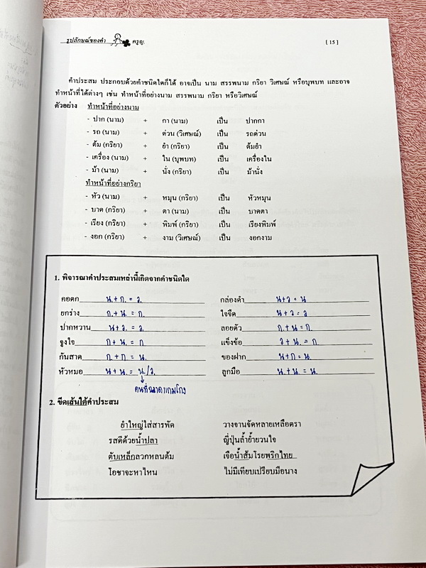 ►ครูหญิง◄ ปรับพื้นฐานภาษาไทย เล่ม 1+2 สรุปหลักภาษา และหลักการใช้ไวยากรณ์ในวิชาภาษาไทย มีหลักการสังเกต และหลักการทำโจทย์เยอะมาก เหมาะสำหรับนักเรียนชั้น ม.ต้น และนักเรียนที่กำลังเตรียมสอบเข้า ม.4 เล่ม 1 จดครบเกือบทั้งเล่ม จดละเอียด เล่ม 2 จดบางหน้า จดละเอีย