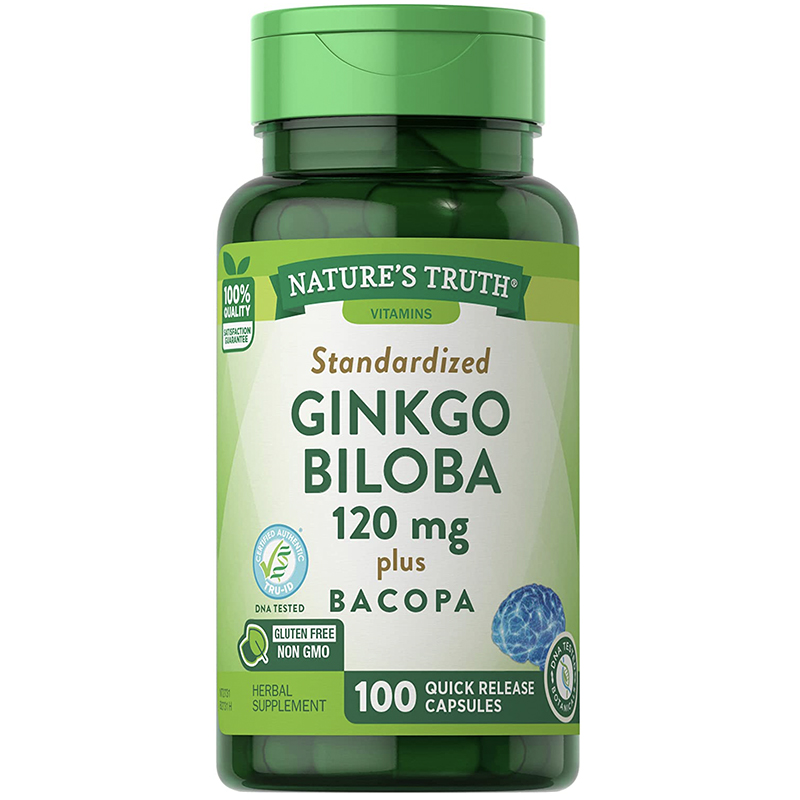 พร้อมส่ง สารสกัดจากใบ แปะก๊วย Nature’s Truth Ginkgo Biloba 120 mg