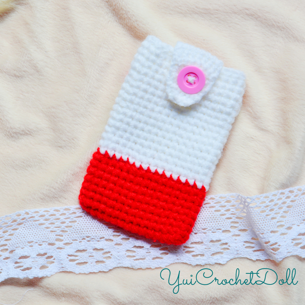 ซองใส่โทรศัพท์มือถือไหมพรม คิตตี้