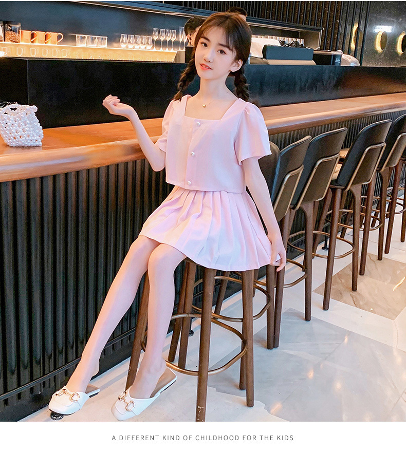 dr5440 เสื้อ+กระโปรง เด็กโต 3 ตัวต่อแพ็ค 110-170 (เลือกไซส์ได้ให้ครบแพ็ค)