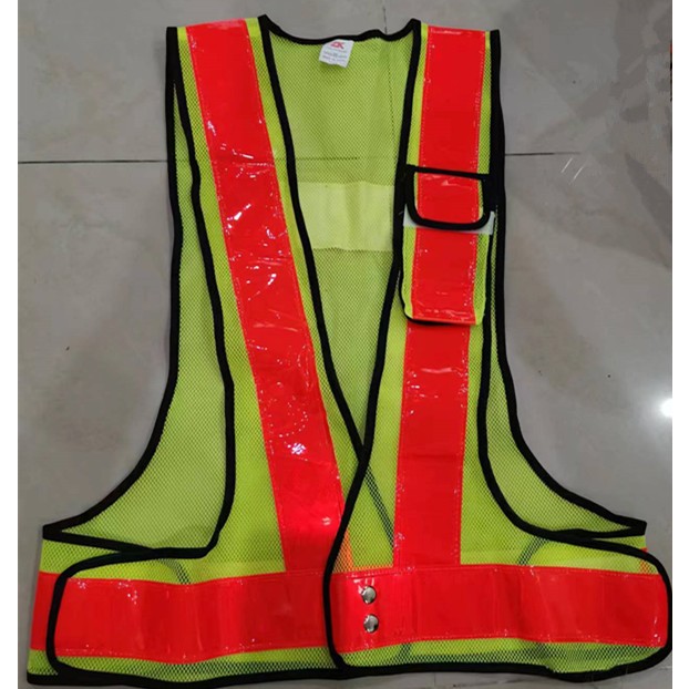 เสื้อกั๊กสะท้อนผ้าตาข่าย มีสี ดำ-เขียว, เขียว-ส้ม,ส้ม-เขียว, เขียว-เขียว,เขียว-ขาว,ดำ-ส้ม,เขียว-แดง,น้ำเงิน-เขียว,ดำ-น้ำเงิน