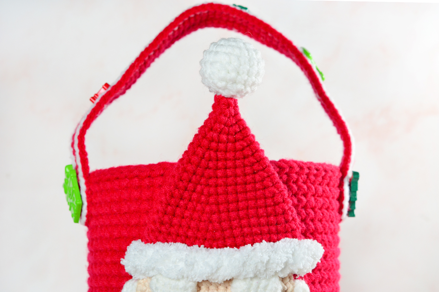 แพทเทิร์นถุงใส่แก้วเยติซานตาครอส ขนาด 30 ออนซ์ Yeti Cozy Cup Crochet pattern 30OZ. (ﾉ´ヮ`)ﾉ*: ･ﾟ