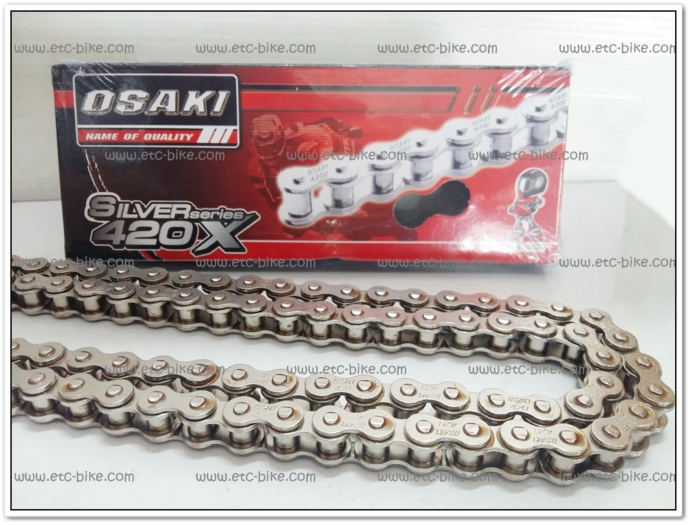 โซ่เลสเงิน OSAKI ขนาด 420