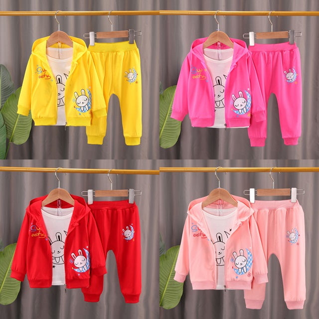 ha1816 เสื้อ+กางเกง(3ชิ้น) size 80-110 จำนวน 4 ตัวต่อแพ็ค