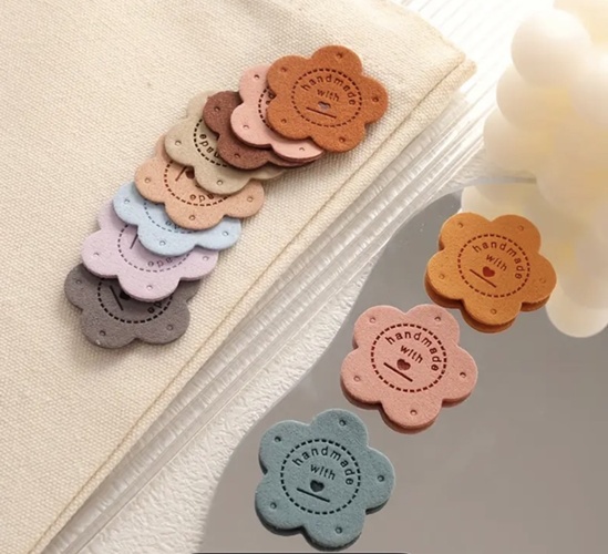 แผ่นหนัง Handmade รูปดอกไม้