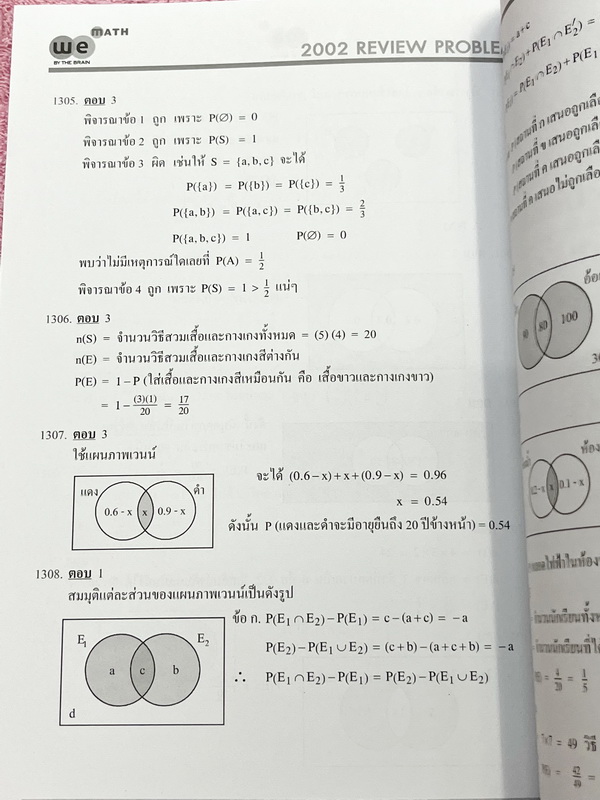►We Brain◄ หนังสือกวดวิชาวีเบรน Review Problems Vol.1-3 ครบเซ็ท รวมโจทย์วิชาคณิตศาสตร์ระดับชั้น ม.ปลาย อาจารย์รวบรวมโจทย์ข้อสอบจากสนามสอบดังๆตามที่ต่างๆ ในหนังสือมีโจทย์รวมทั้งหมด 2,002 ข้อ คลอบคลุมเนื้อหาที่ต้องใช้สอบเข้ามหาวิทยาลัยครบทุกบท ครอบคลุมทุกสน