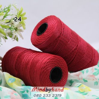 เชือกเอ็นนิ่ม ขนาด 1.5 มิล รหัสสี 24 Red wine