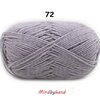 Milk Cotton เส้น4ply สีพื้น 72 Light purple gray