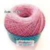 ด้ายถักซัมเมอร์ตราแมว ผสมดิ้นสี 31329 สีชมพูอ่อน ดิ้นสีรุ้ัง
