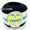 ด้ายถัก Venus Cotton Solf รหัสสี 900 ดำ