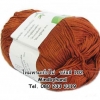 ไหมพรม Bamboo Cotton รหัสสี 102 สีน้ำตาลแดง