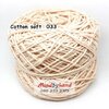 ไหมคอตตอลซอฟท์ (CottonSoft) 50กรัม สี 33 สีครีมไข่ไก่