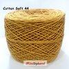 ไหมคอตตอลซอฟท์ เส้น 4 ply รหัสสี 44 สีเหลืองมัสตาด
