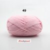 Milk Cotton เส้น4ply สีพื้น 49 CherryPink
