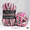 Milk Cotton เส้น4ply สีเหลือบ M26