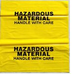 ถุงขยะสำหรับเก็บวัตถุที่เป็นอันตราย HAZARDOUS BAG ขนาด 80 x 46 cm, 120x 90 cm
