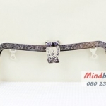 ปากกระเป๋าปิ๊กแป๊ก สีดำ 8 นิ้ว