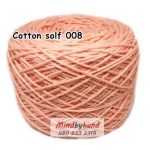 ไหมคอตตอลซอฟท์ เส้น 4 ply รหัสสี 08 สีส้มอ่อน