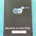►วีเบรน◄ MA 2709 คณิตศาสตร์ ม.4 ความสัมพันธ์และฟังชั่น มีสรุปสูตร และโจทย์แบบฝึกหัด จดครบเกือบทั้งเล่ม จดละเอียด มีจดเน้นจุดที่ต้องจำ ด้านหลังมีเฉลยของอาจารย์ครบทุกข้อ มีแสดงวฺิธีทำอย่างละเอียด หนังสือจดโดยน้องที่ติดมหาวิทยาลัยธรรมศาสตร์