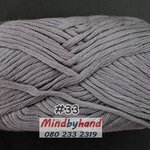 ไหมพรม คอตตอลมายด์เส้นใหญ่ รหัสสี 33 สีเทา