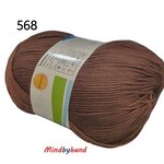 ไหมพรม คอตตอลมายด์ รหัสสี 568 น้ำตาล