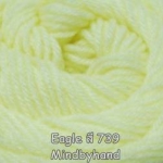ไหมพรม Eagle สี 739 สีเหลืองอ่อนใส