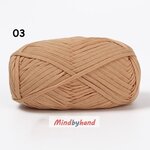 ไหมเส้นแบน น้ำหนัก 200g. รหัสสี 03 สีชานม