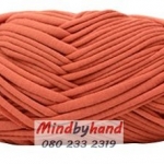 ไหมผ้ายืด (T-Shirt) เกรด A รหัสสี 34 สีส้มอิฐ