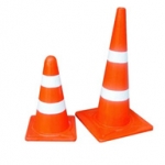 กรวยจราจร 70 ซม EVA ติดแถบสะท้อนแสง