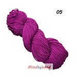 เชือกฟอกนิ่ม เกรด A แบบไจ สี 05 สีม่วงอมชมพู