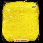 เชือกร่มสีพื้น 100 กรัม สี 42 สีเหลืองสด