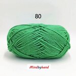 Milk Cotton เส้น4ply สีพื้น 80 Fruit greens