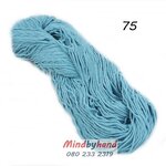 เชือกฟอก แบบไจ 75 สีฟ้าอมเขียว