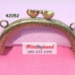 ปากกระเป๋าปิกแป๊ก สีบลัสทอง 4.5 นิ้ว (ที่บิดหัวใจ)