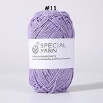 ไหมผสมดิ้น รหัสสี 11 สีม่วงอ่อน