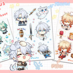 Honkai Star Rail : Amphoreus Boys : Sticker Sheet