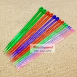 ไม้นิตติ้ง ด้ามพลาสติกแบบตรง ยาว 25 ซม.