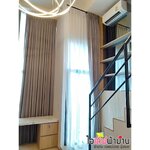 [C225] คอนโด ไอดีโอ พระราม9-ตัดใหม่ ม่านจีบ และผ้าโปร่งกรองแสง